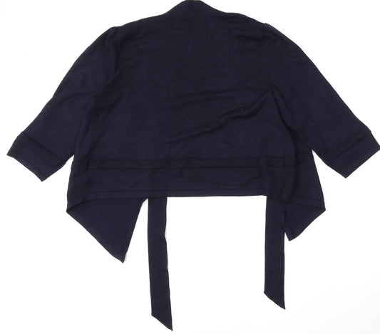 Womens UK Size L Verve Ami Blue Cardigan Jumper