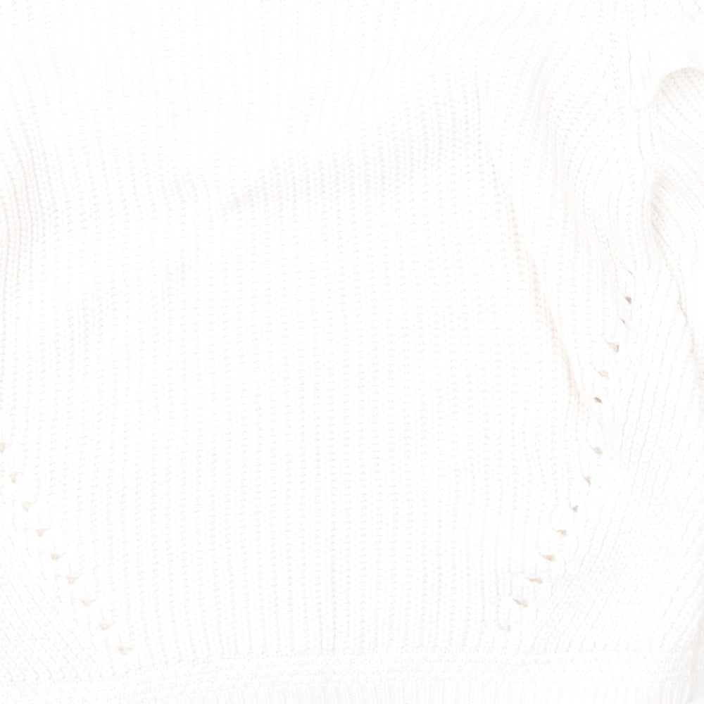 Womens UK Size 10 Per Una White Pullover Jumper