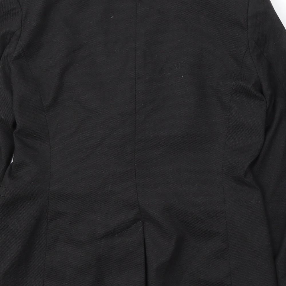 NEXT Womens Black Polyester Jacket Blazer Size 10