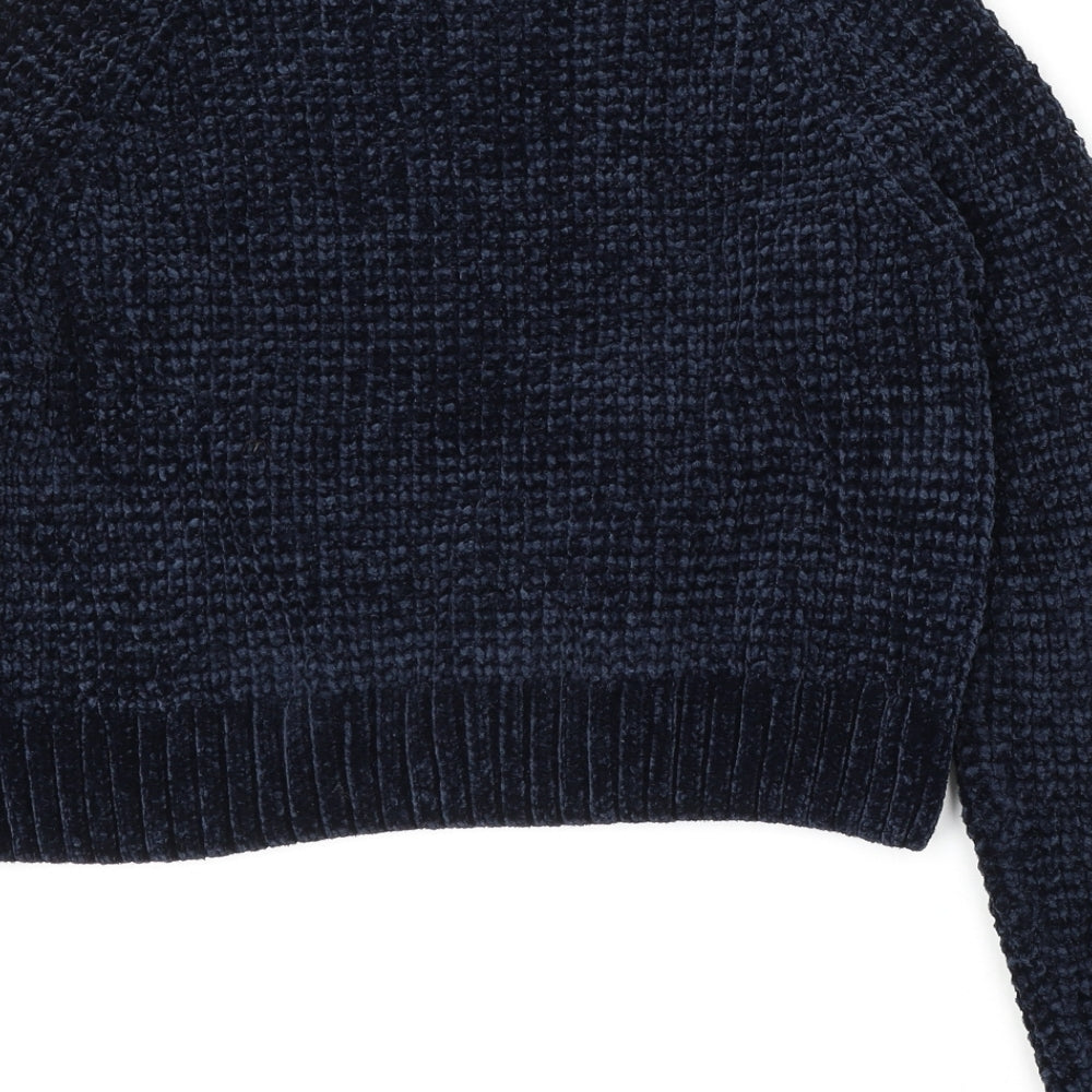Womens UK Size M H&M Blue Pullover Jumper