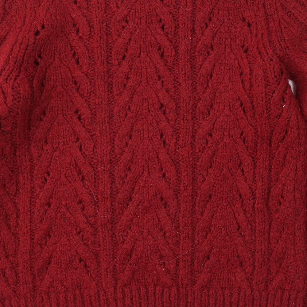 Womens UK Size S Matalan Red Pullover Jumper