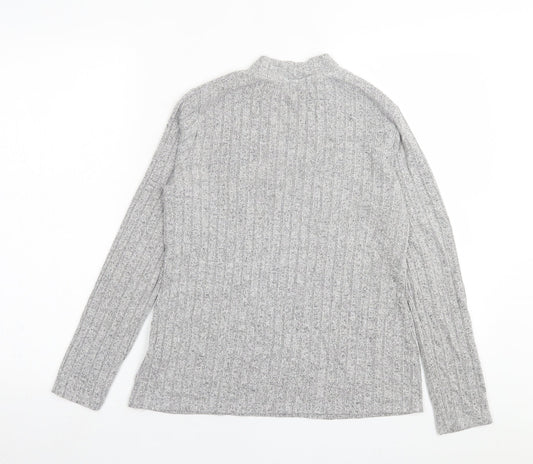 Womens UK Size 12 Papaya Grey Pullover Jumper