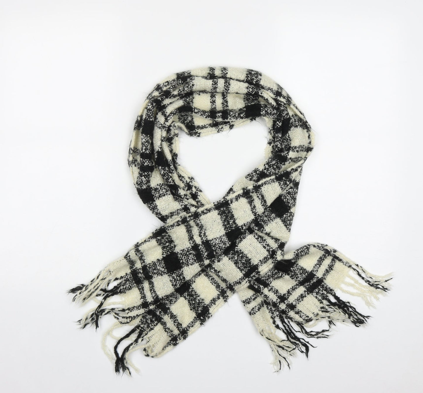 Marks and Spencer Womens Multicoloured Plaid Acrylic Scarf