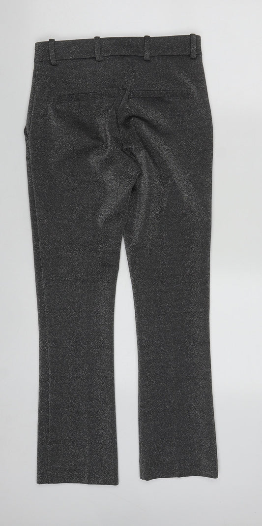 Womens UK Size 6 H&M Regular Fit Sweatpants Silver Trousers