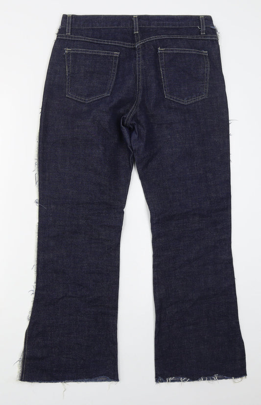 Womens UK Size 32 in Preworn Regular Fit Bootcut Blue Jeans