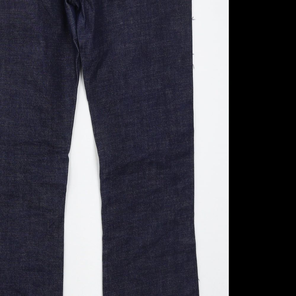 Womens UK Size 32 in Preworn Regular Fit Bootcut Blue Jeans