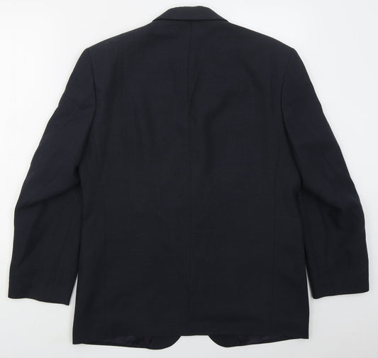 Mens UK Size 40 Marks and Spencer Regular Blue Suit Jacket