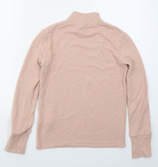Womens UK Size L Stradivarius Pink Pullover Jumper