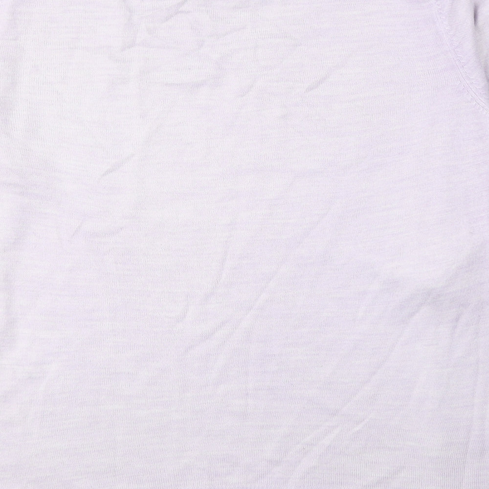 Atmosphere Womens Purple Round Neck Acrylic Pullover Jumper Size 14