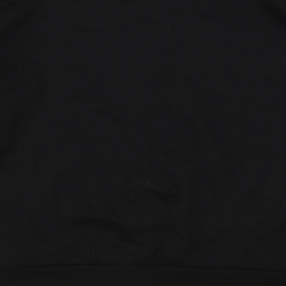 Bershka Womens Black Polyester Pullover Sweatshirt Size S