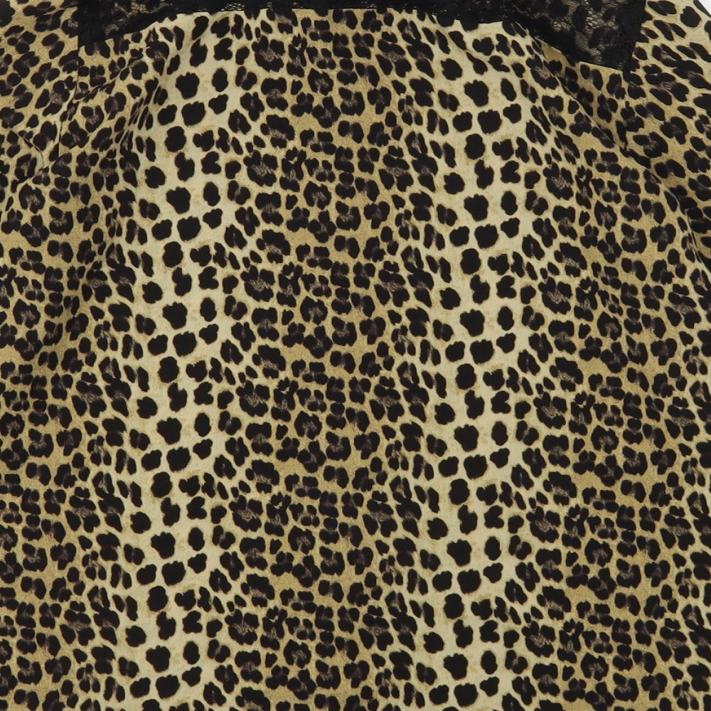 Womens UK Size S Zara Multicoloured Basic Button-Up