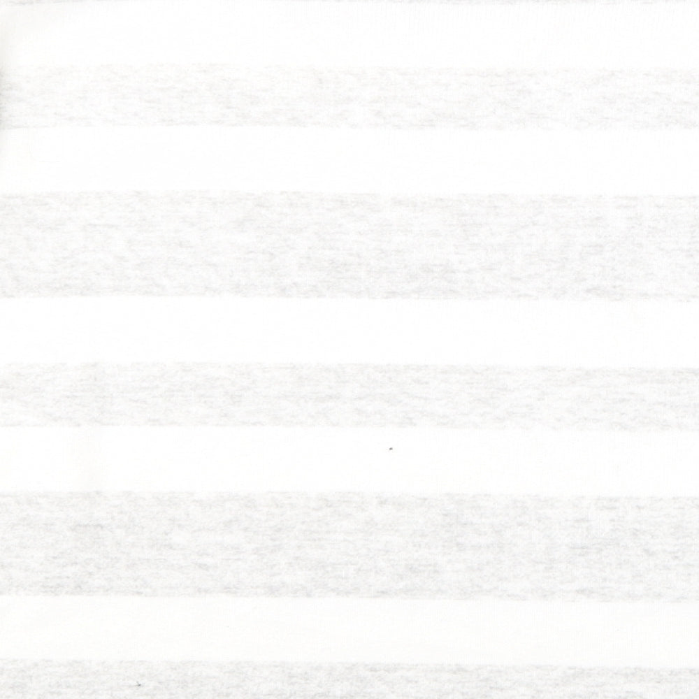 F&F Womens Grey Round Neck Striped Polyester Pullover Jumper Size 10