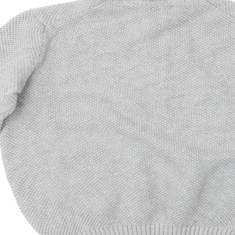 Womens UK Size S IZOD Grey Pullover Jumper