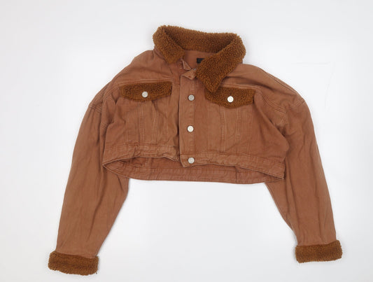 Missguided Womens Brown Jacket Size 14