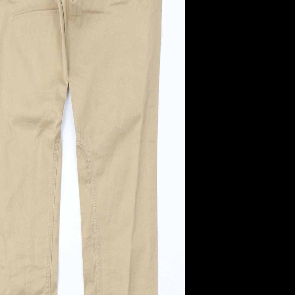 LIMITED COLLECTION Womens Beige  Cotton Skinny Jeans Size 12 L30 in Regular