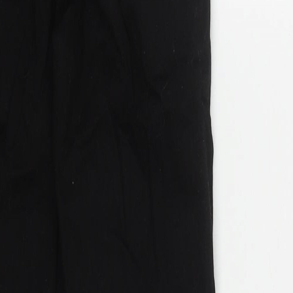 Denim & Co. Womens Black Cotton Straight Jeans Size 4 L29 in Regular Zip