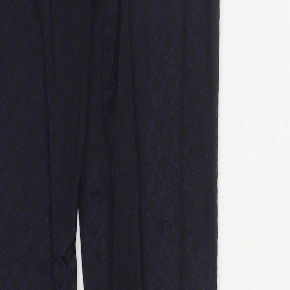 Womens UK Size 8 H&M Regular Fit Black Trousers
