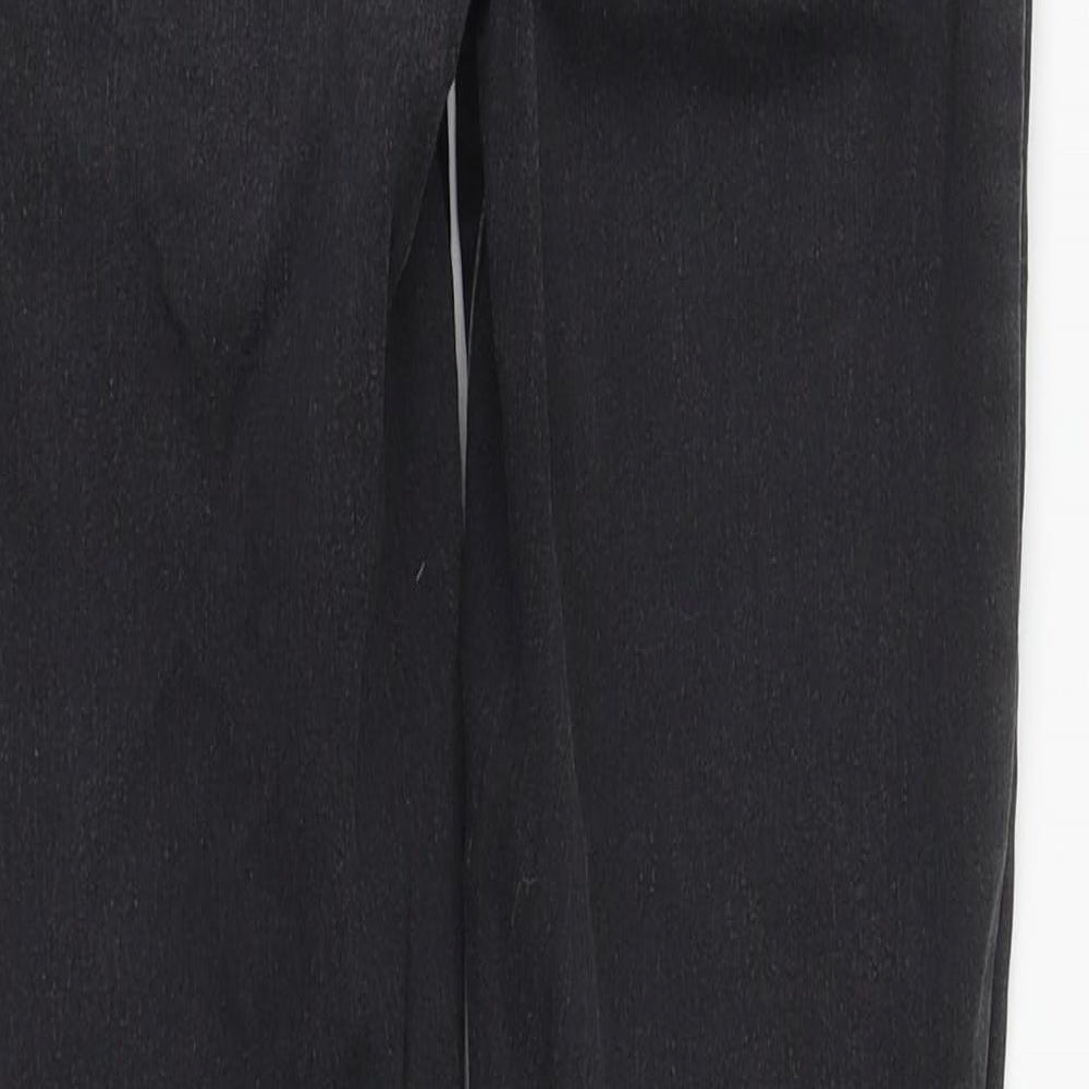Denim & Co. Womens Black Cotton Straight Jeans Size 4 L28 in Regular Zip