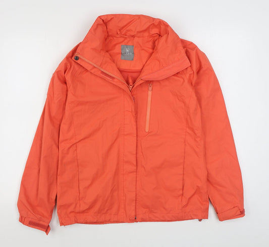 Womens UK Size 10 Hi Gear Orange Rain Coat