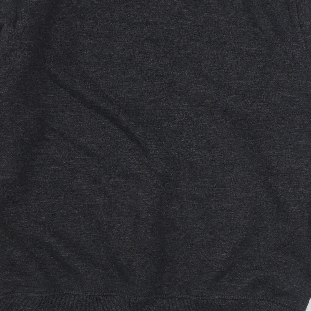 Square Blades Mens Grey Cotton Pullover Sweatshirt Size M