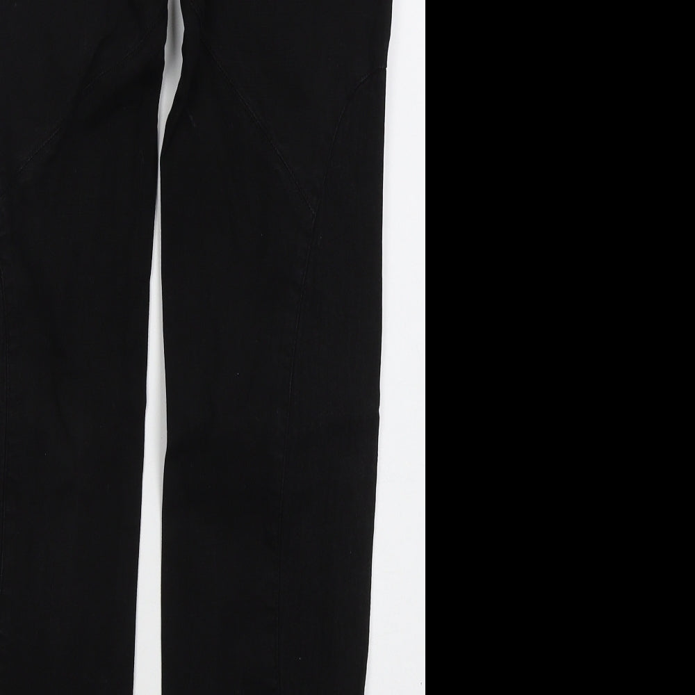 Dondup Womens Black Cotton Straight Jeans Size 28 in L31 in Regular Button
