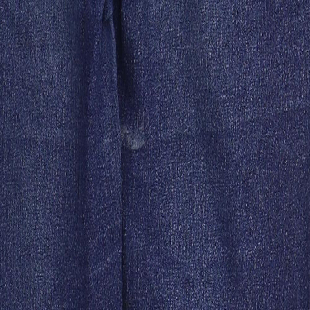 New Look Womens Blue Cotton Skinny Jeans Size 10 L28 in Regular Button