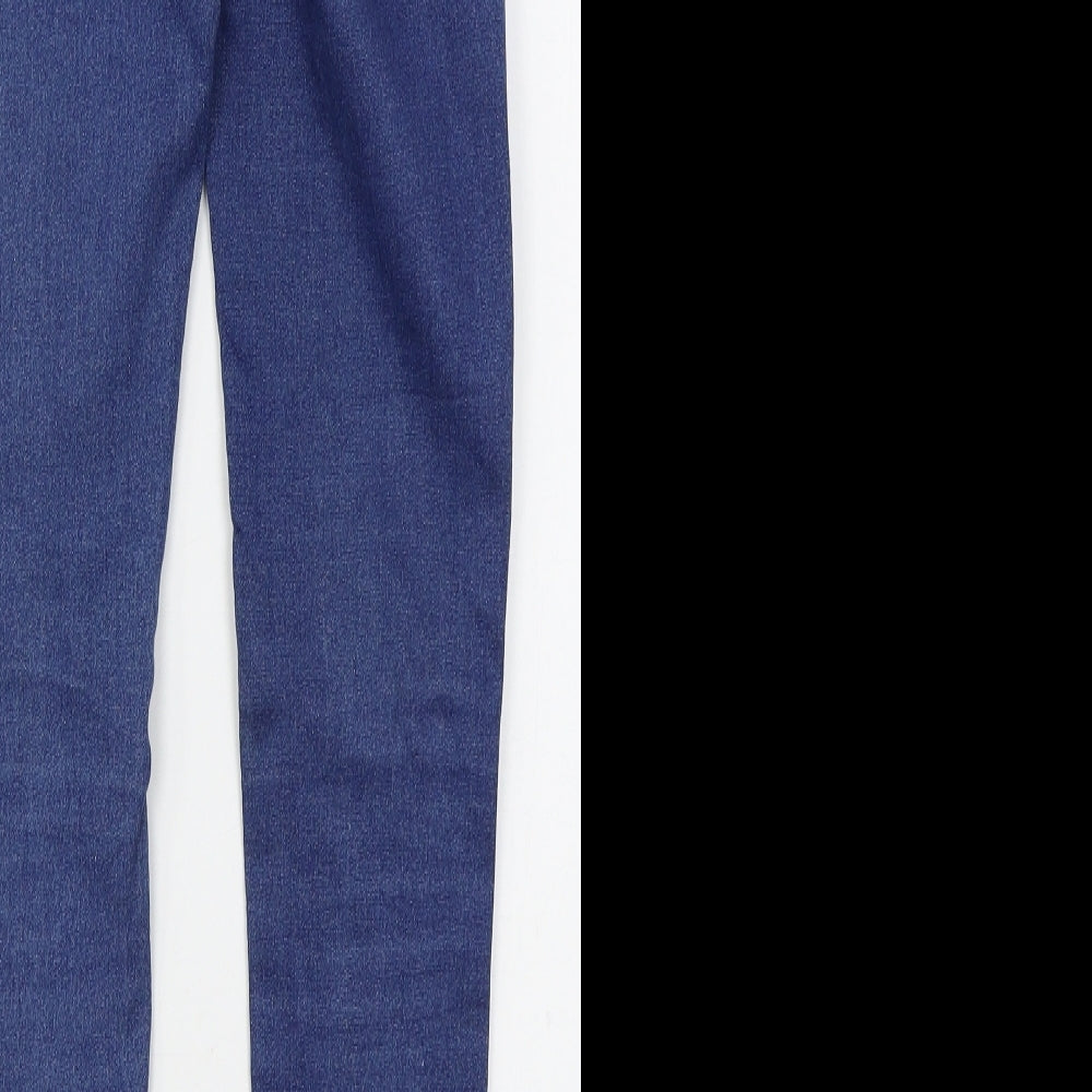 Denim Co Womens Blue Cotton Skinny Jeans Size 6 L29 in Regular Button