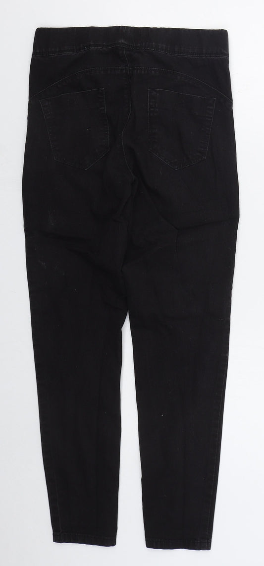 Denim Co Womens Black Cotton Jegging Jeans Size 10 L26 in Regular