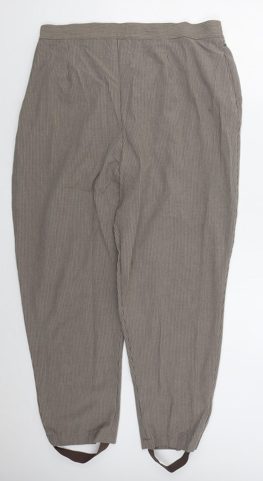 Womens UK Size 24 essence Regular Fit Brown Trousers