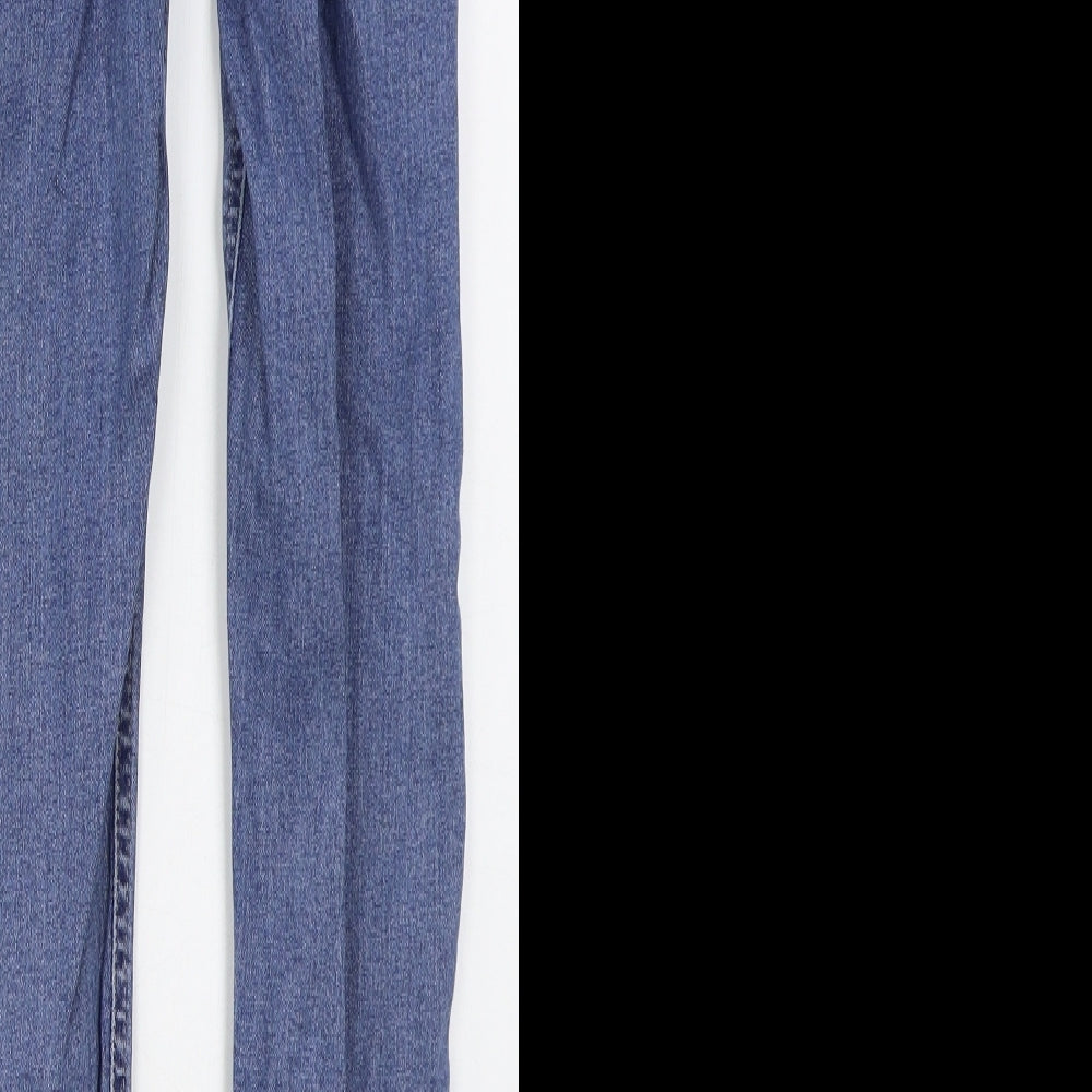 New Look Womens Blue Cotton Skinny Jeans Size 8 L26 in Regular Button
