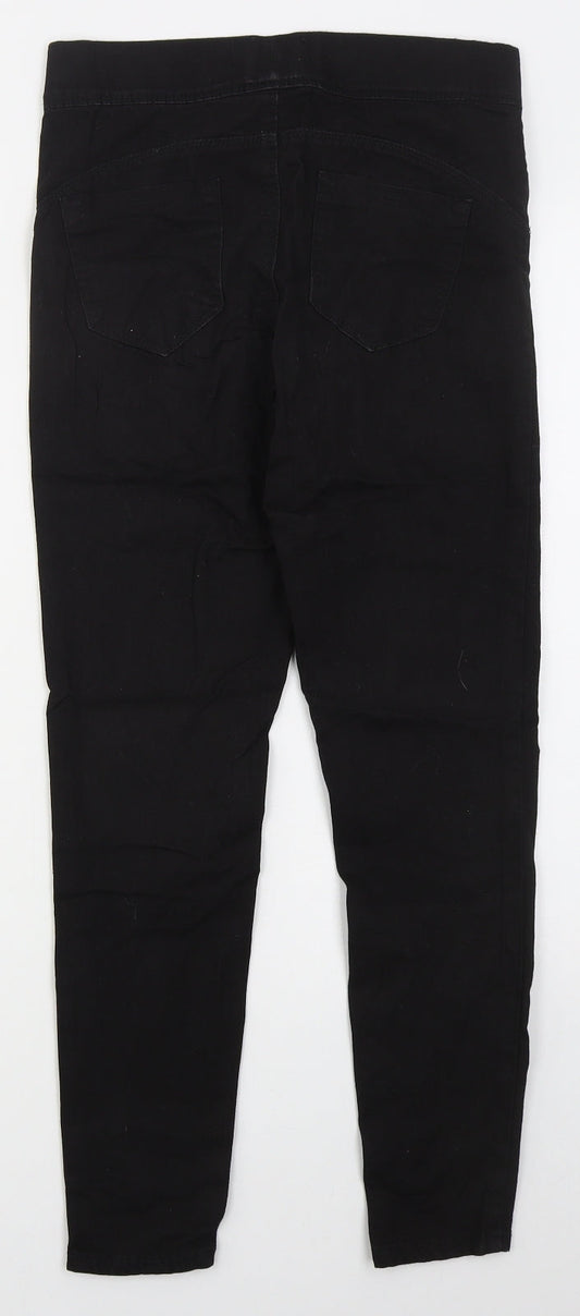 Denim Co Womens Black Cotton Jegging Jeans Size 8 L27 in Regular