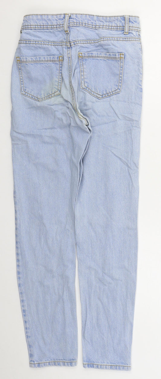 Denim Co Womens Blue Cotton Skinny Jeans Size 4 L28 in Regular Button