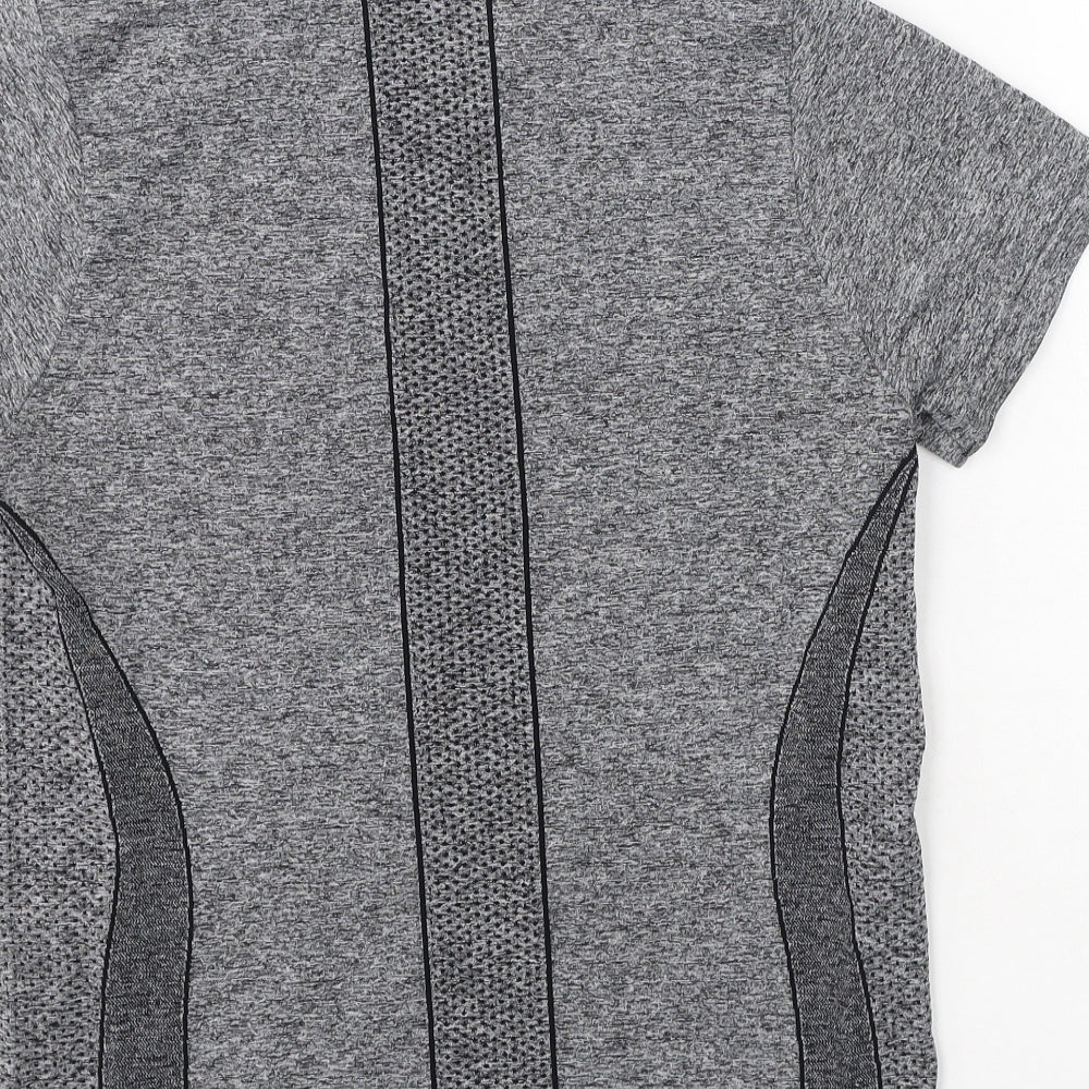 Womens UK Size S Dunnes Stores Grey Basic T-Shirt
