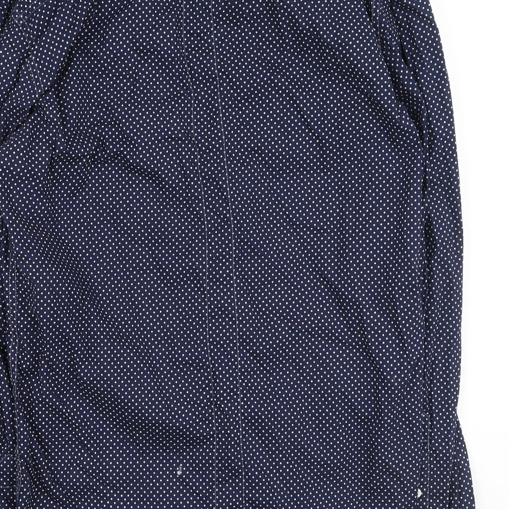 Soul Star Mens Blue Cotton Button-Up Size L Collared