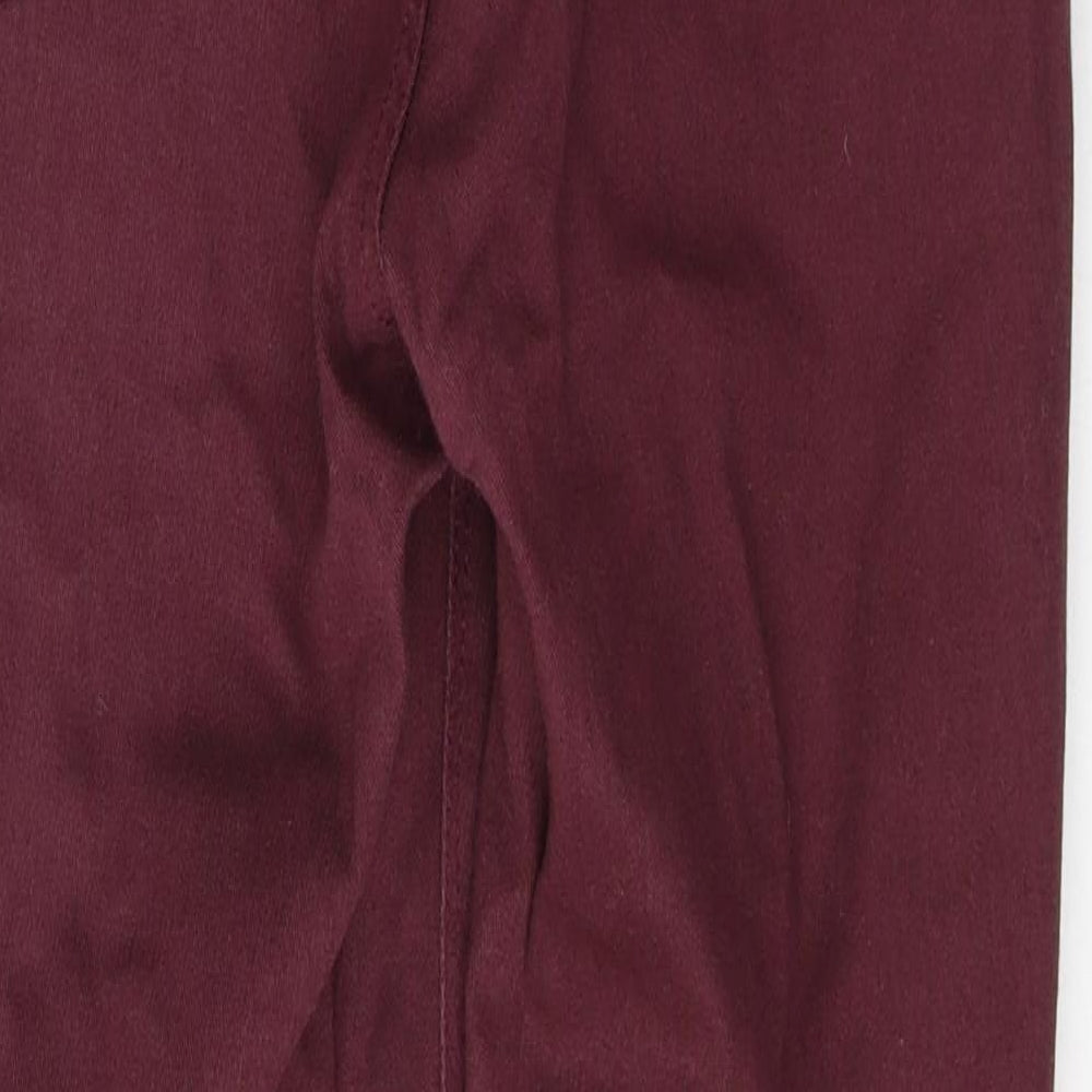 Womens UK Size 12 WareDenim Regular Fit Skinny Red Jeans
