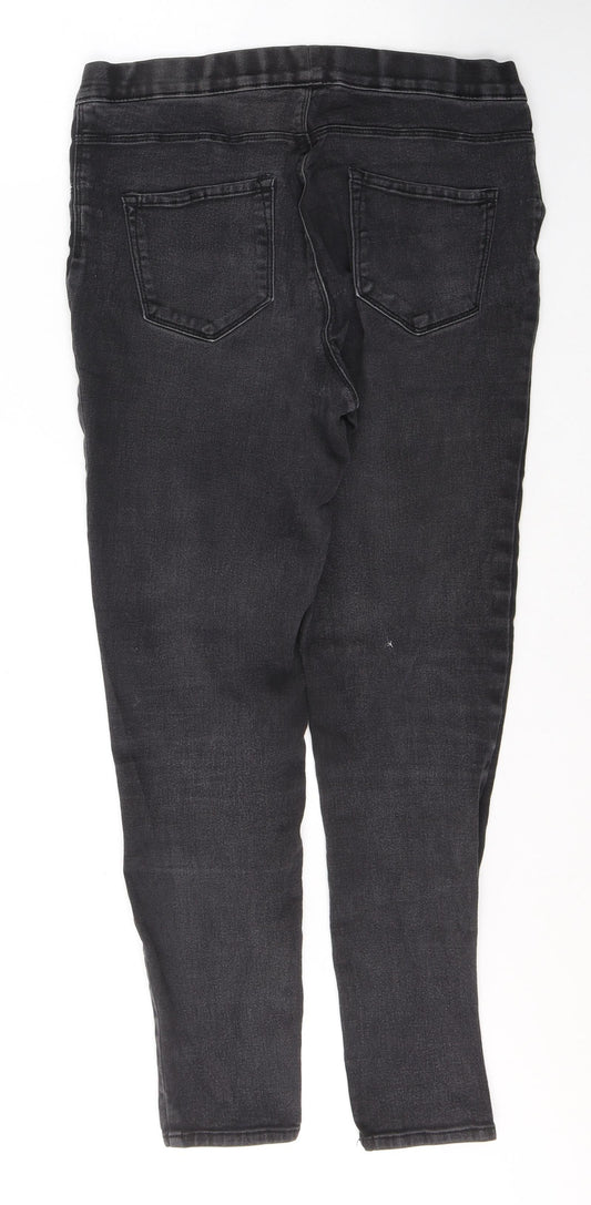 GEORGE Womens Beige Cotton Jegging Jeans Size 12 L28 in Regular