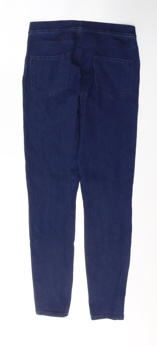 GEORGE Womens Blue Cotton Jegging Jeans Size 10 L28 in Regular