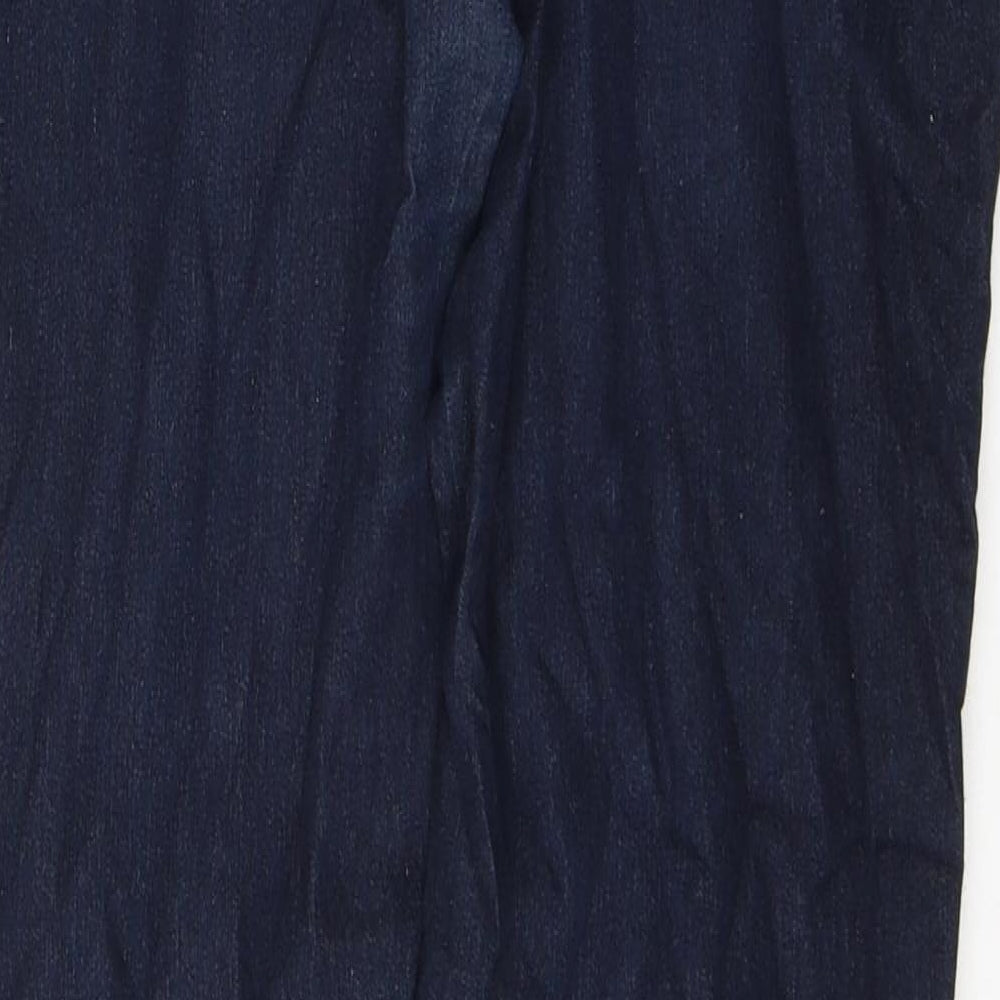 Denim & Co. Womens Blue Cotton Skinny Jeans Size 12 L33 in Regular Button