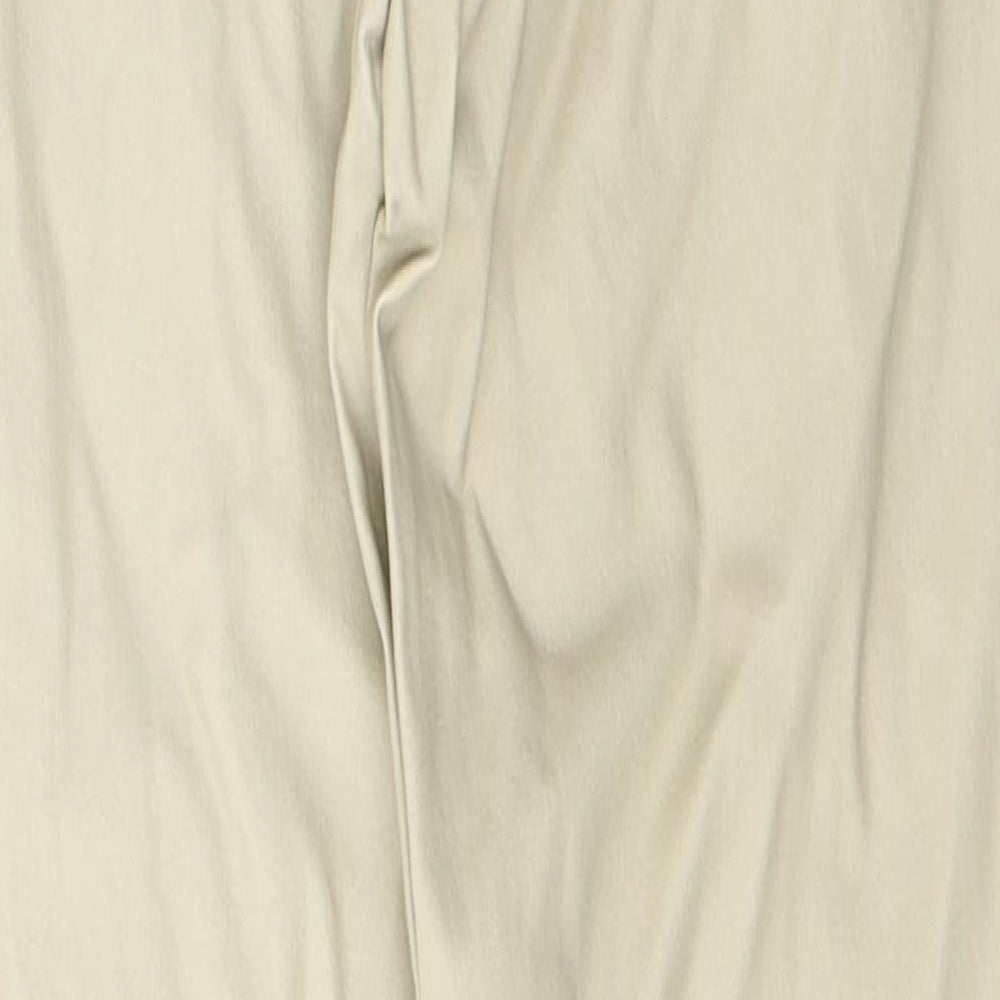 Zara Womens Beige Cotton Skinny Jeans Size S L28 in Regular Button