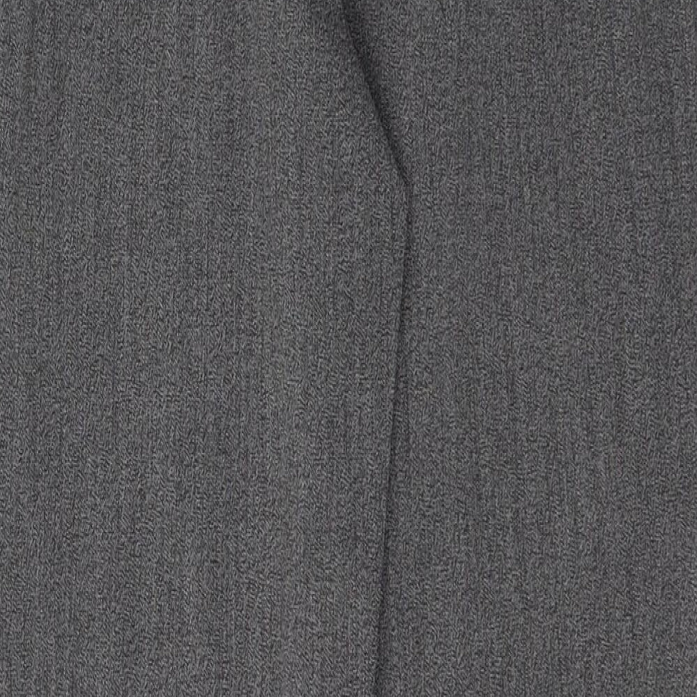 Womens UK Size 8 Preworn Regular Fit Grey Trousers