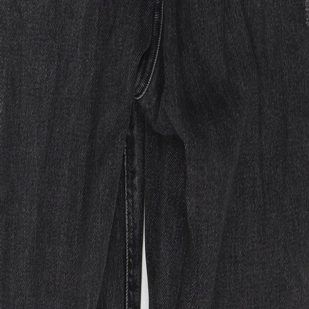 Womens UK Size 8 River Island Regular Fit Straight Black Jeans