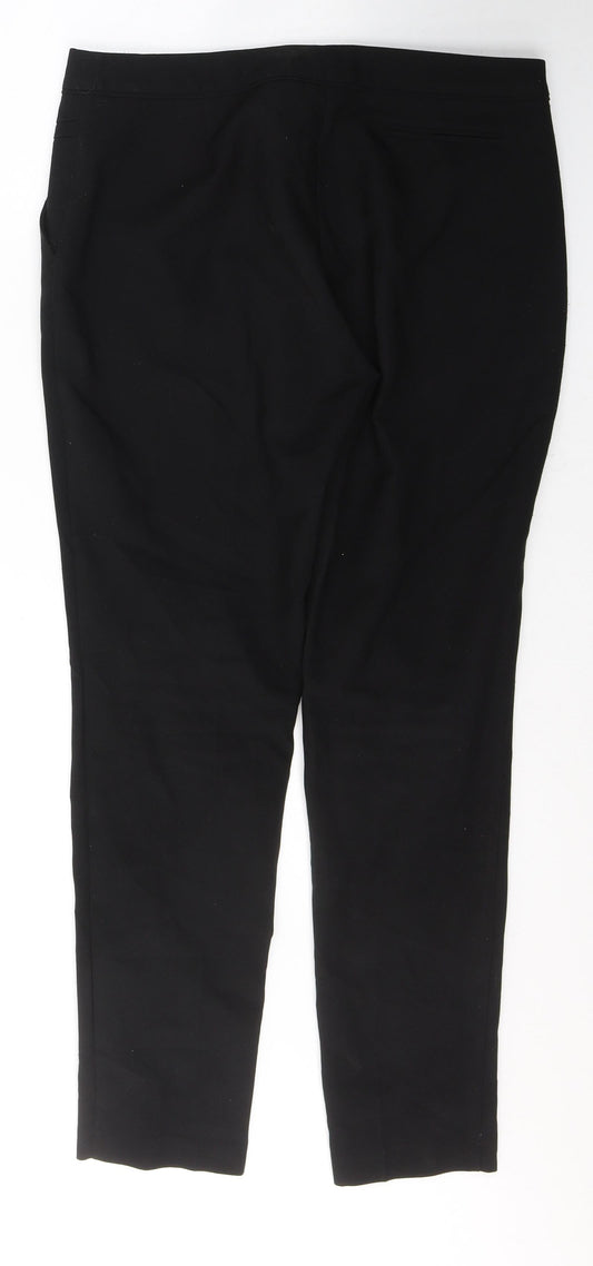 Womens UK Size 12 Atmosphere Regular Fit Black Trousers