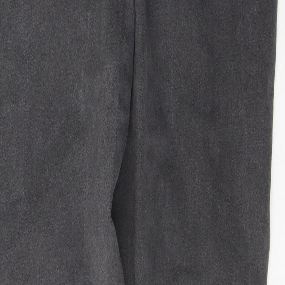 Denim & Co. Womens Grey Cotton Skinny Jeans Size 12 L28 in Regular Button