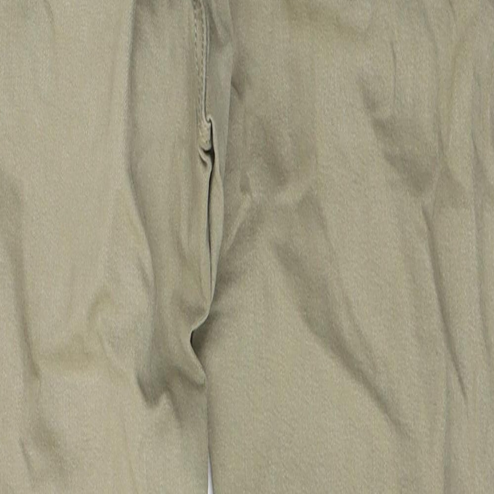 Denim & Co. Womens Green Cotton Cropped Jeans Size 10 L26 in Regular Button