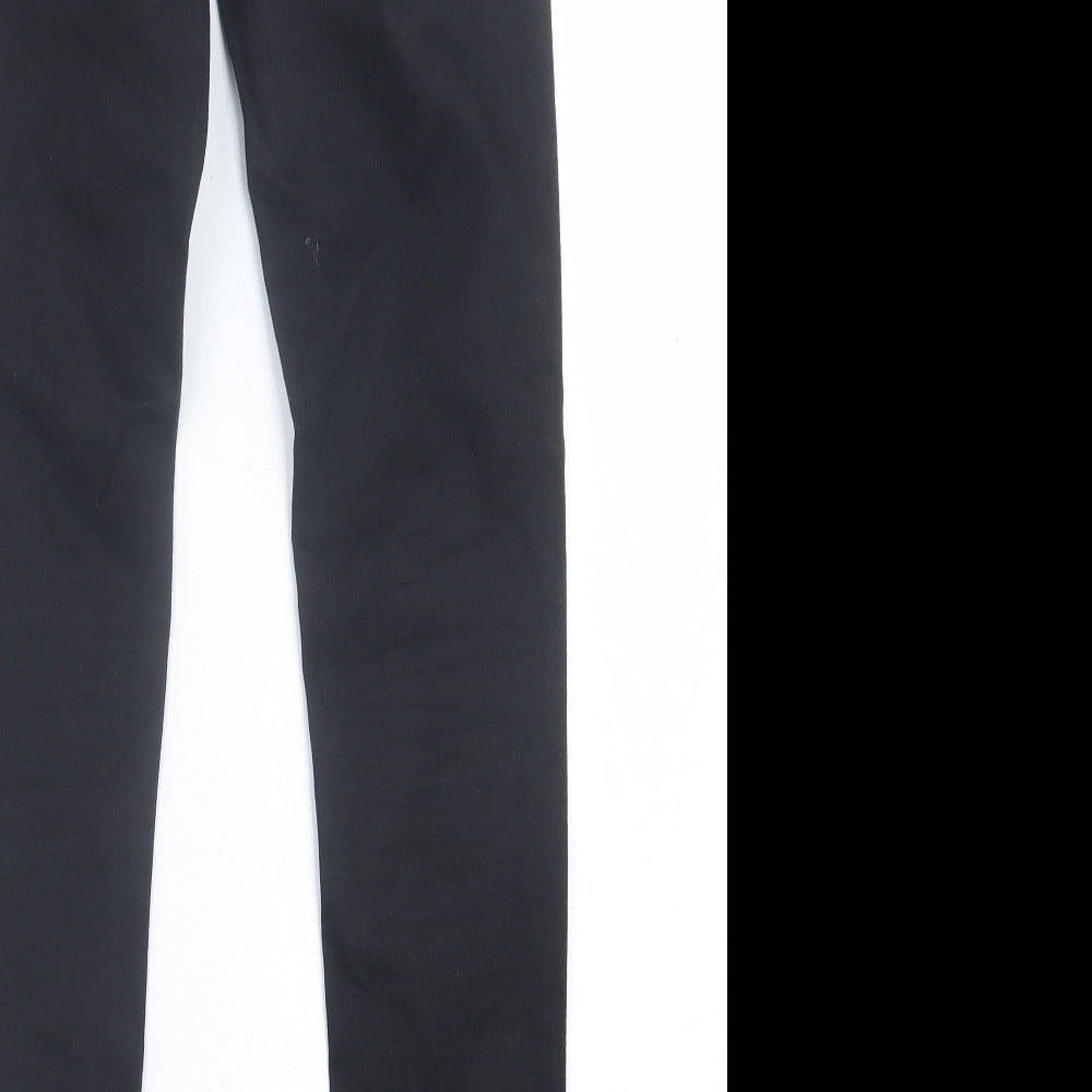Denim & Co. Womens Black Cotton Skinny Jeans Size 6 L29 in Regular Button