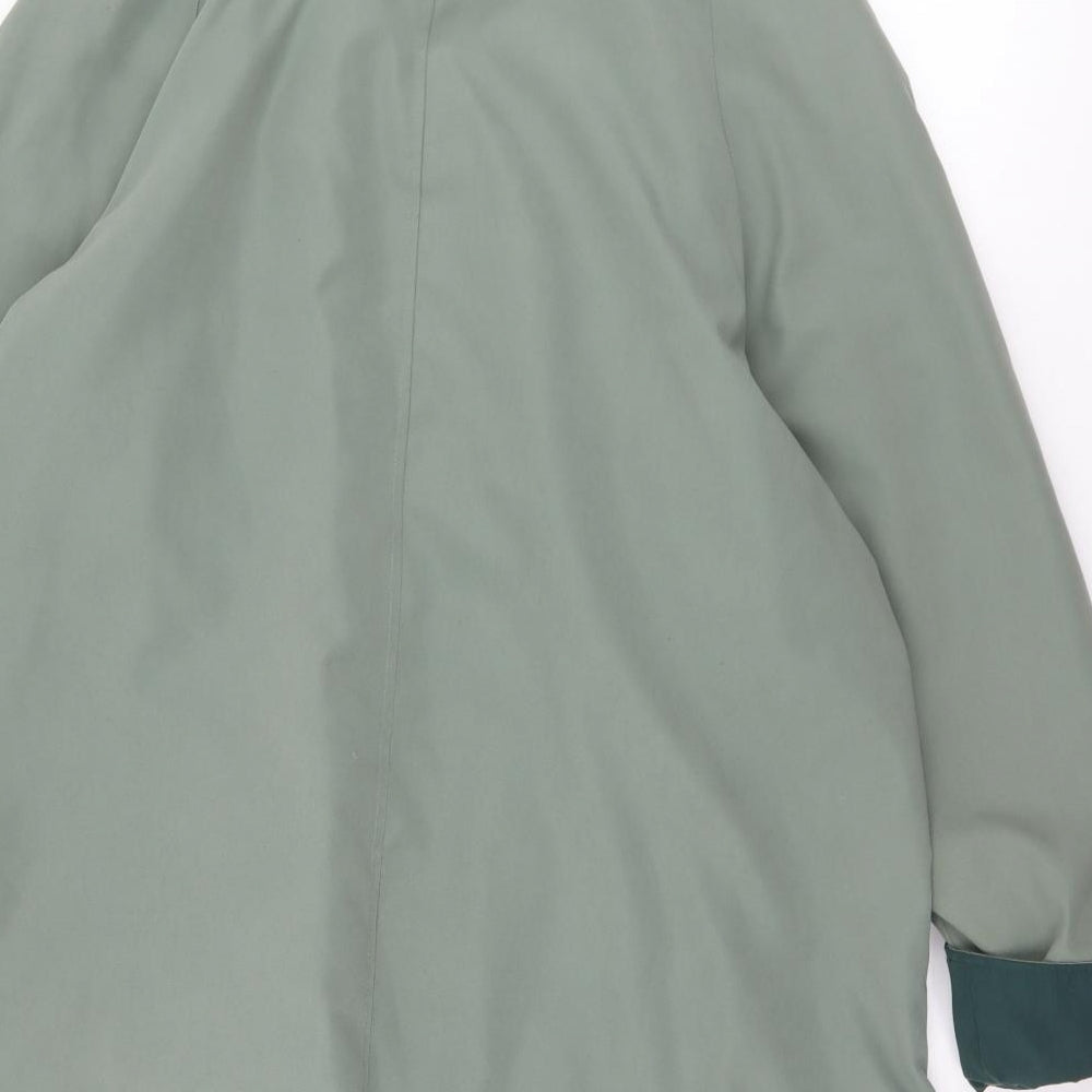 Womens UK Size 16 EWM Green Overcoat