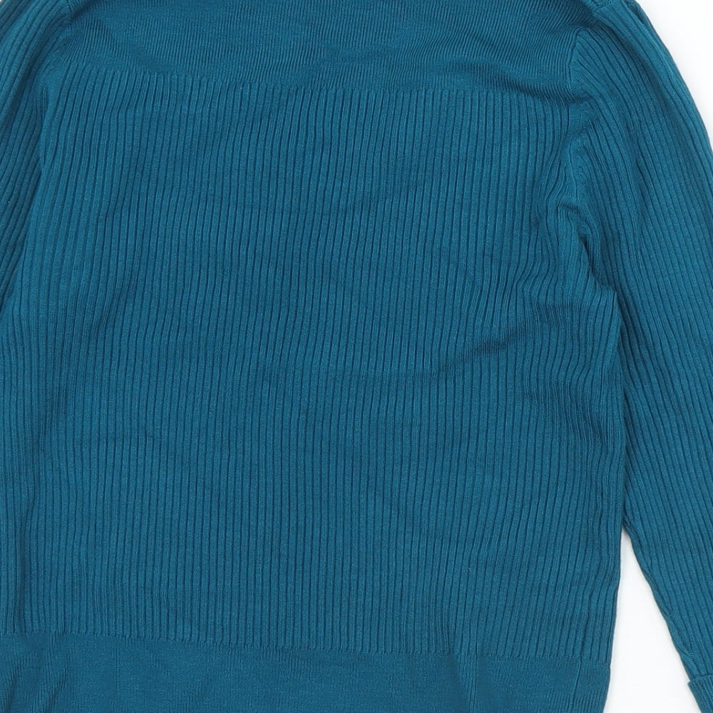 Womens UK Size 14 Marks and Spencer Green Pullover Jumper