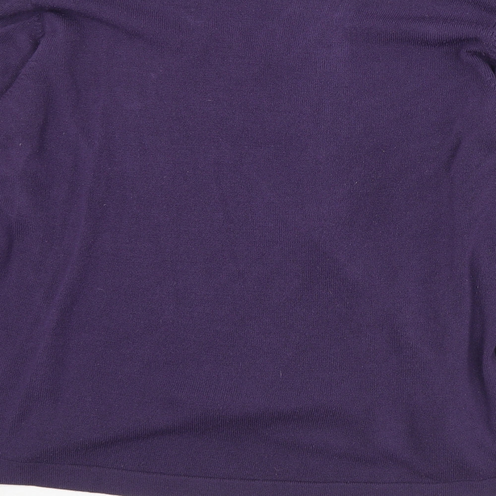Womens UK Size XL BM Purple Pullover Jumper