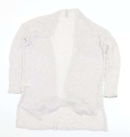 Womens UK Size M Divided Grey Cardigan Jumper
