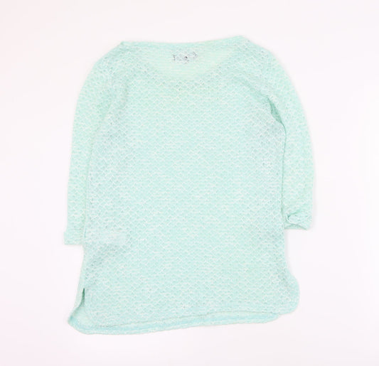Womens UK Size 10 New Look Green Pullover Jumper